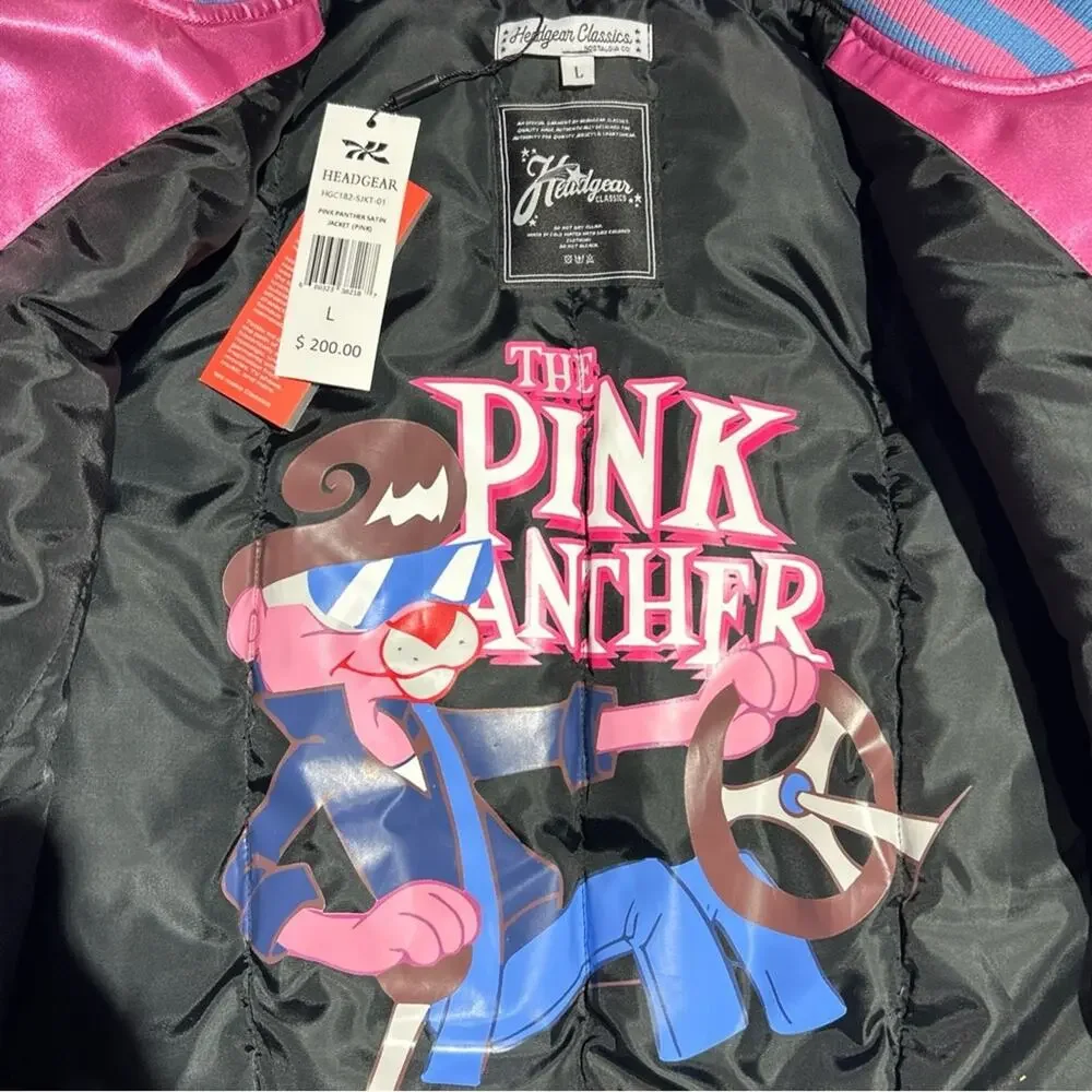 HeadGear Classics Mens Pink Panther Satin Jacket Size L NWT - Picture 6 of 9